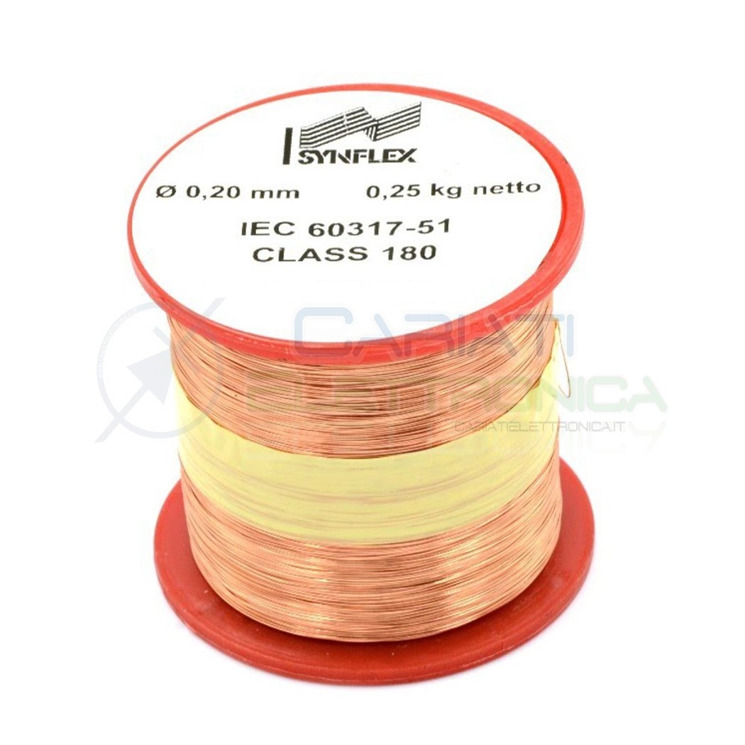 250g Cavo di rame da 0,90 mm singolarmente smaltato per avvolgimenti 0,25 kg Synflex