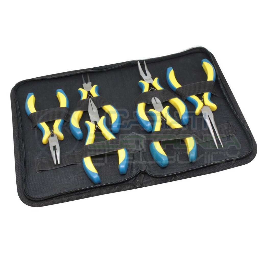 Kit 6 pinze di precisione con astuccio Donau