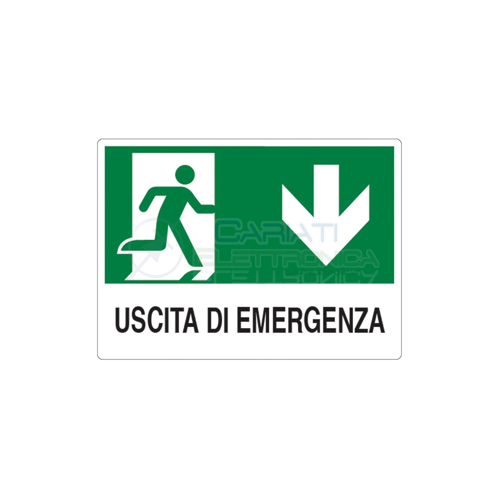 Cartello Uscita di Emergenza in PVC 200x300mm