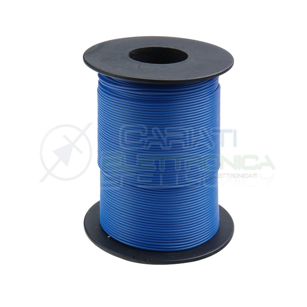 100m Bobina Cavo unipolare multifilare da 0,14mm2 in rame sottile morbido colore RossoDonau