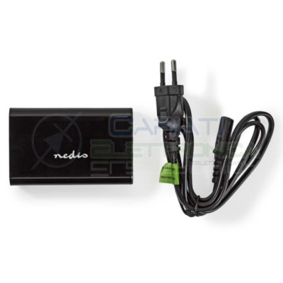 Caricabatterie da Parete 8.0 A con 4 uscite 3X USB-A e 1x USB-CNedis