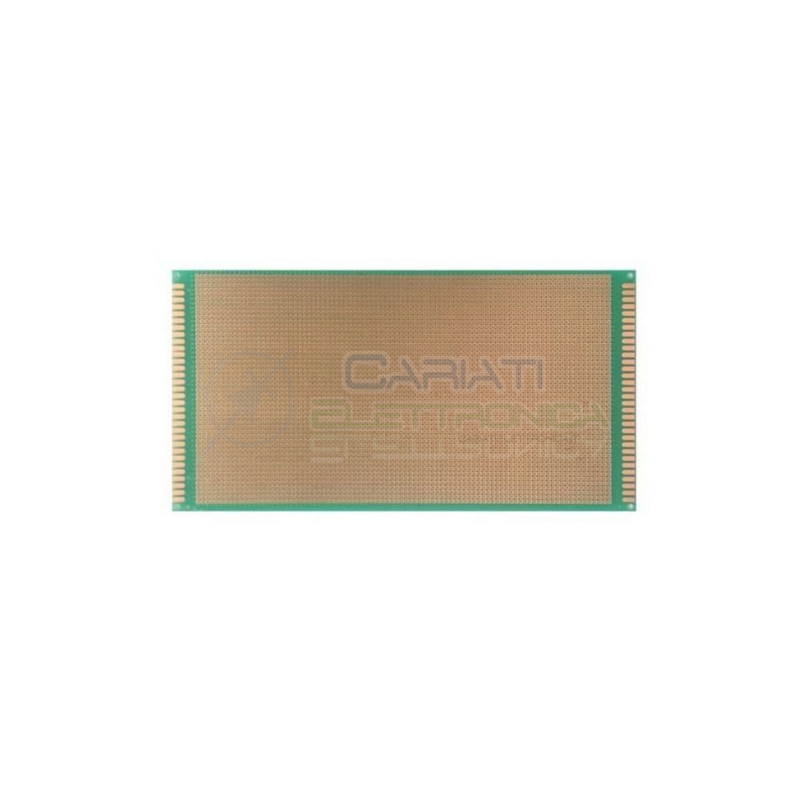 Basetta millefori 250x130mm in Vetronite Mono Faccia Passo 2,54mm BreadboardCariati Elettronica