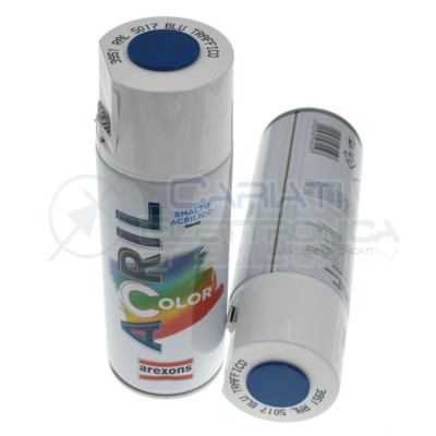 RAL5017 Blu Traffico Smalto Vernice Spray Arexons Acrilcolor 400ml Acrilico Pittura BombolettaArexons