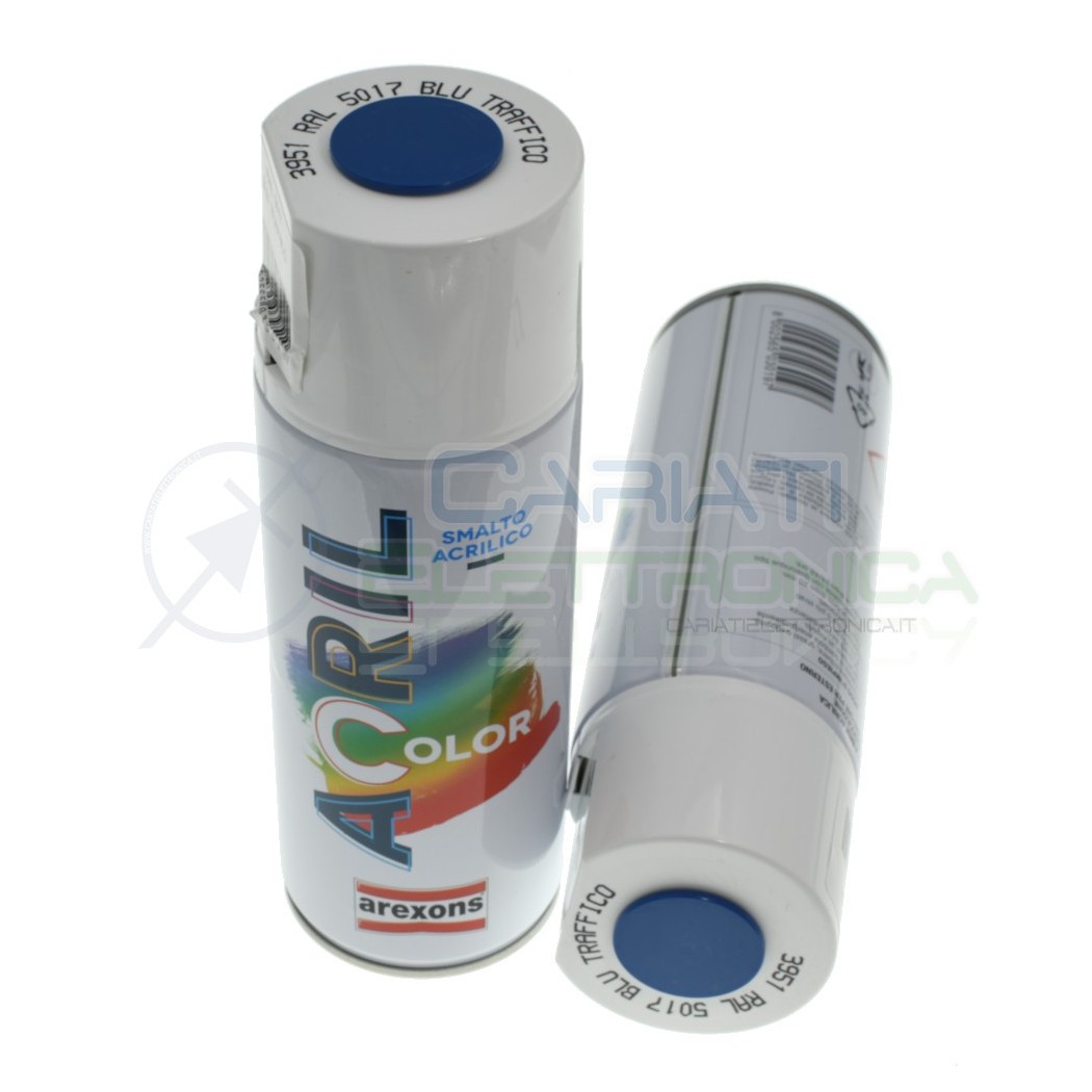 RAL5017 Blu Traffico Smalto Vernice Spray Arexons Acrilcolor 400ml Acrilico Pittura BombolettaArexons