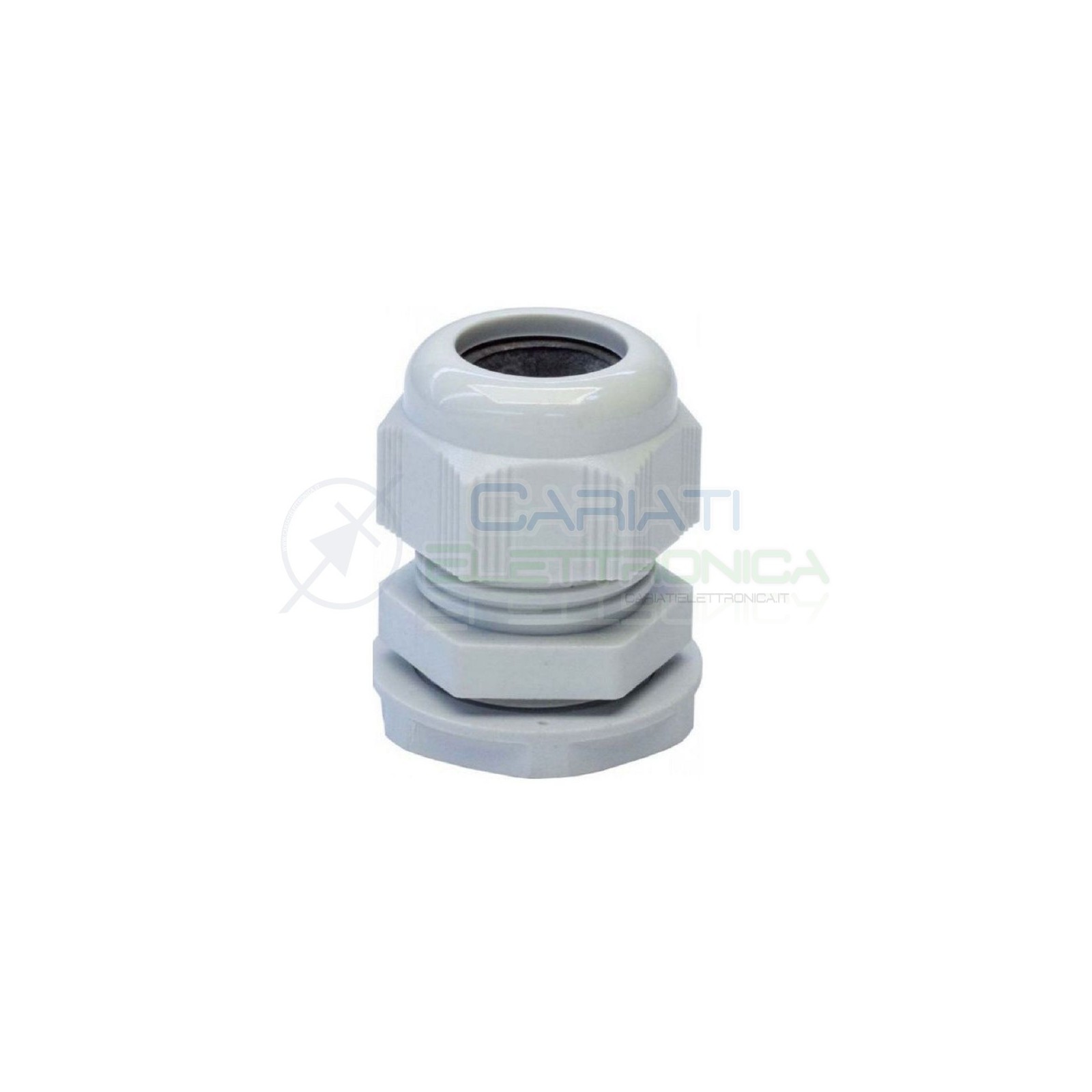 2 Pezzi Boccola pressacavo passacavo in Nylon per cavi 10-5 mm2 Diametro base 18mm Generico