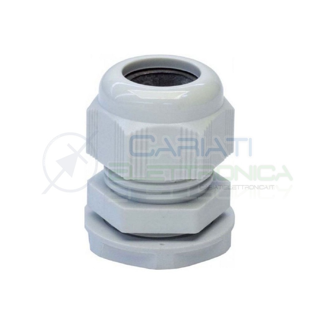 2 Pezzi Boccola pressacavo passacavo in Nylon per cavi 10-5 mm2 Diametro base 18mm Generico