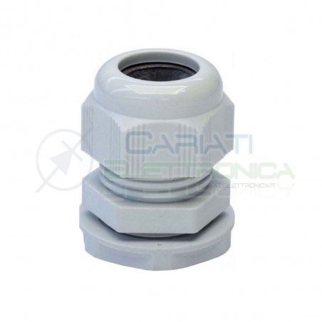 2 Pezzi Boccola pressacavo passacavo in Nylon per cavi 10-5 mm2 Diametro base 18mm Generico