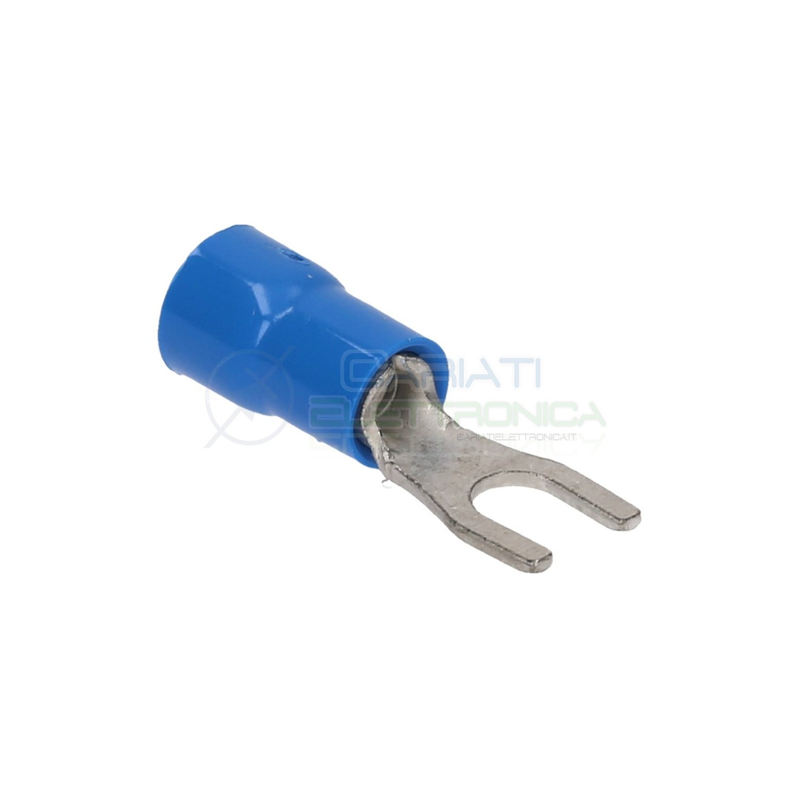 10 Pezzi Connettore a Forchetta Forcella preisolato 3,2mm capicorda elettrici Cembre
