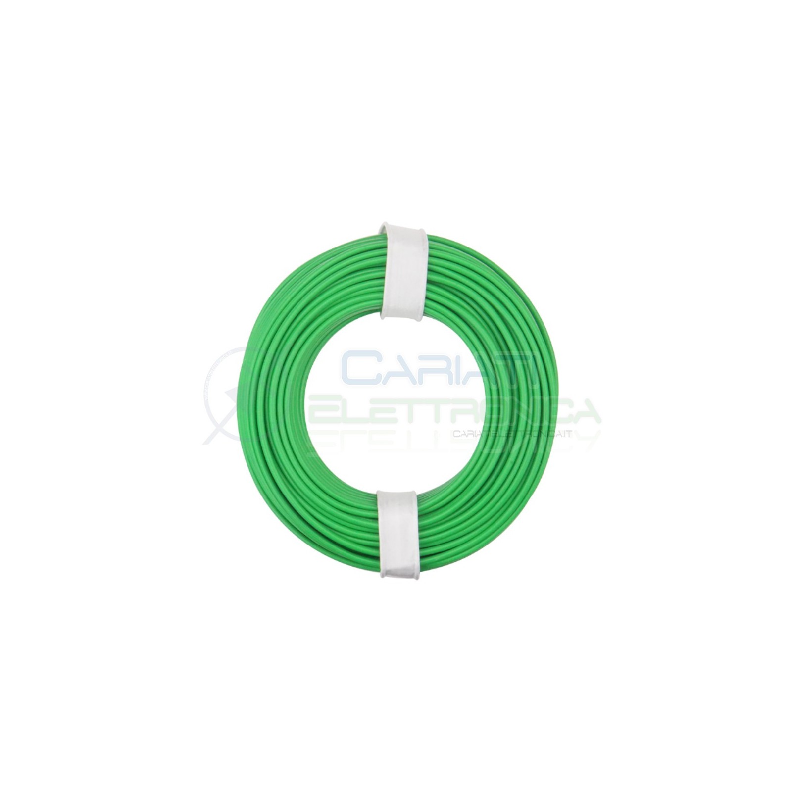 10m Cavo unipolare multifilare da 0,25 mm in rame sottile morbido colore Verde Donau
