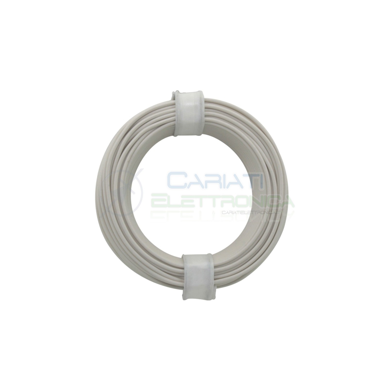 10m Cavo unipolare multifilare da 0,04mm2 in rame sottile morbido colore BiancoDonau