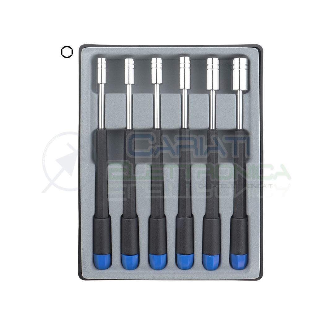Set Kit cacciaviti cacciavite esagonale misura 4 5 5,5 6 7 8 mm Donau