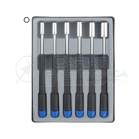 Set Kit cacciaviti cacciavite esagonale misura 4 5 5,5 6 7 8 mm Donau