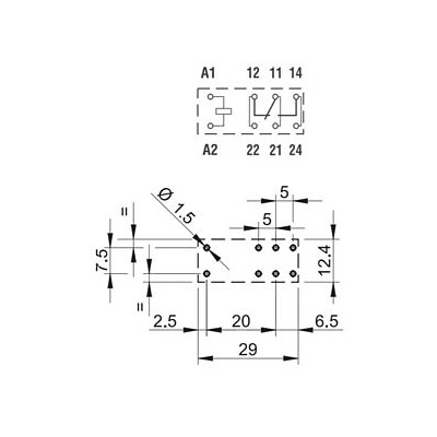 Relè 40.61.9.012.0000 Bobina 12V Spdt 16A 250Vac 30Vdc Finder Finder