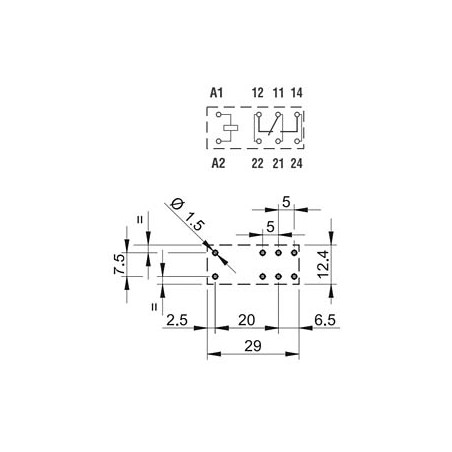 Relè 40.61.9.012.0000 Bobina 12V Spdt 16A 250Vac 30Vdc Finder Finder