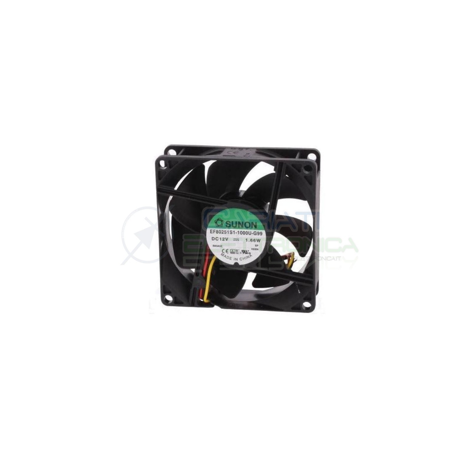 Ventola SUNON 80x80x25mm 12V 0,12A 1,66W Dissipazione Ventilazione Tachimetrica Sunon