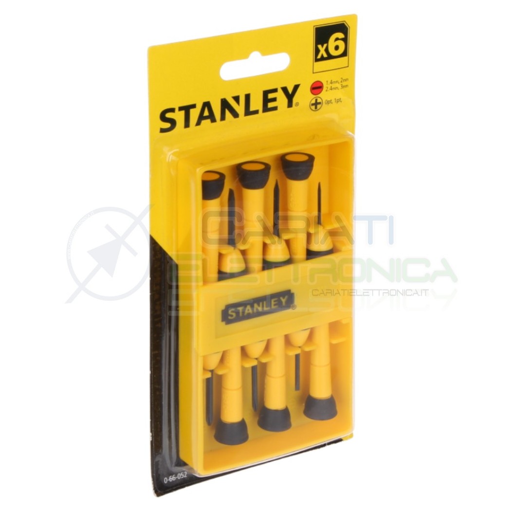 Set Kit 6 cacciaviti cacciavite Fissi Piatti e StellaStanley