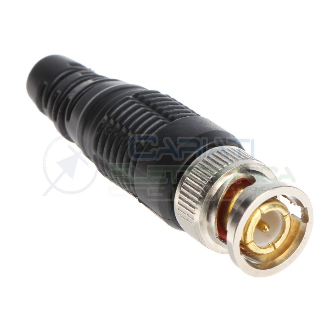 Connettore Spina Bnc Maschio Rg59 Assemblaggio Rapido A Vite Cavo Rg58 Rg59 Rg62