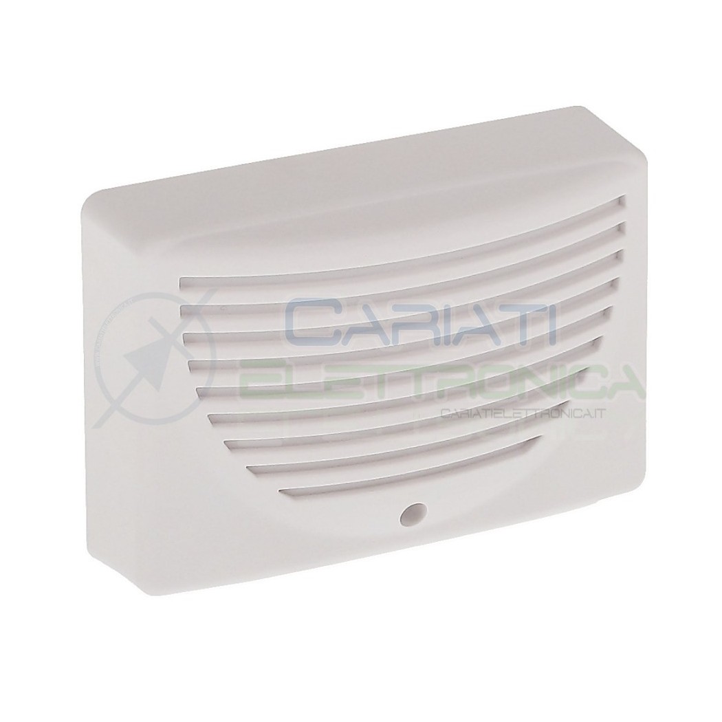 Sirena Piezo 12V Dc 109dB 135x95x47mm Sirena interna AllarmeGenerico