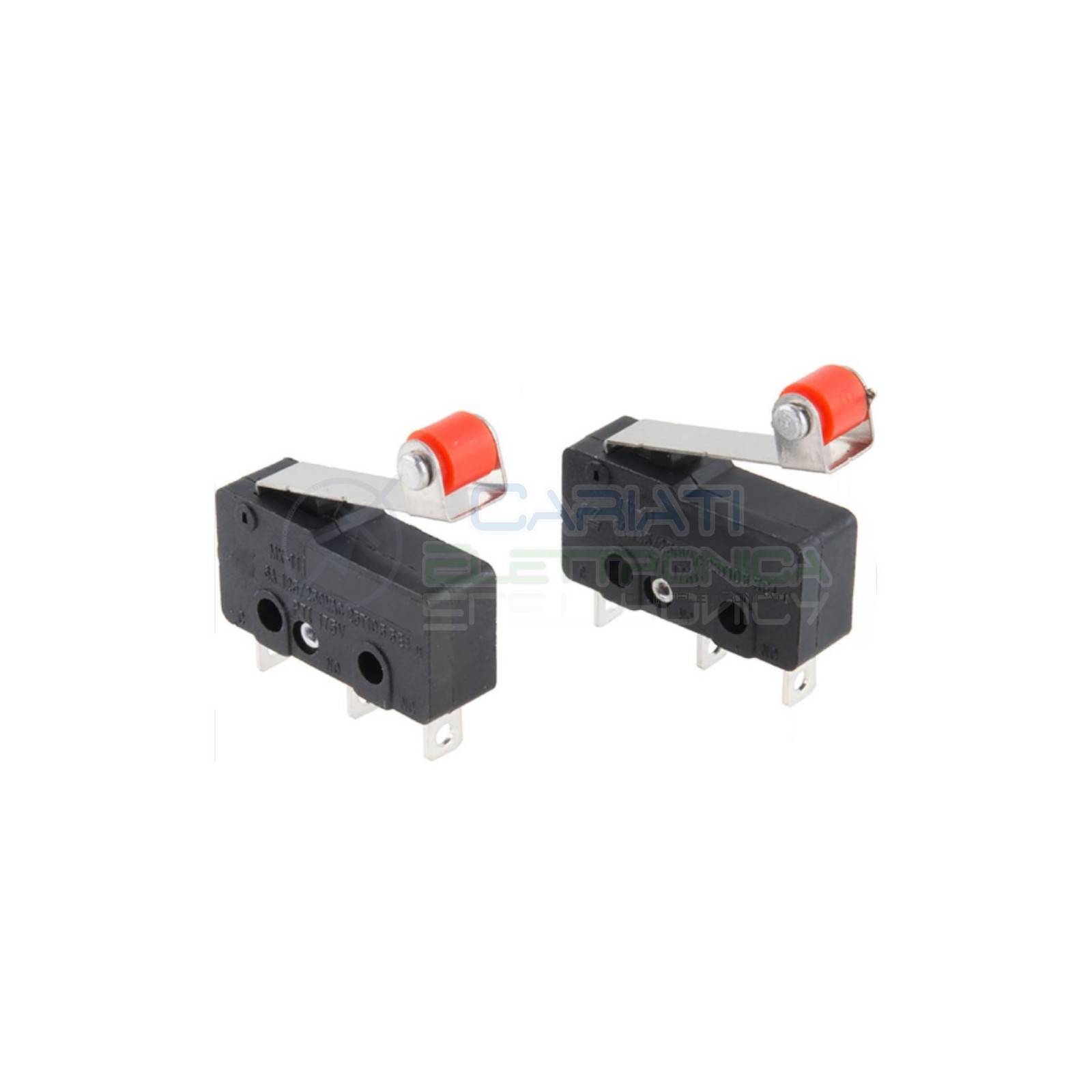 10 Pezzi MicroSwitch a leva con Rotella Pulsante Fine Corsa Micro Switch
