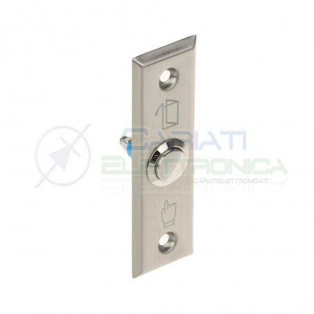 Pulsante apriporta con pannello in Acciaio Inox