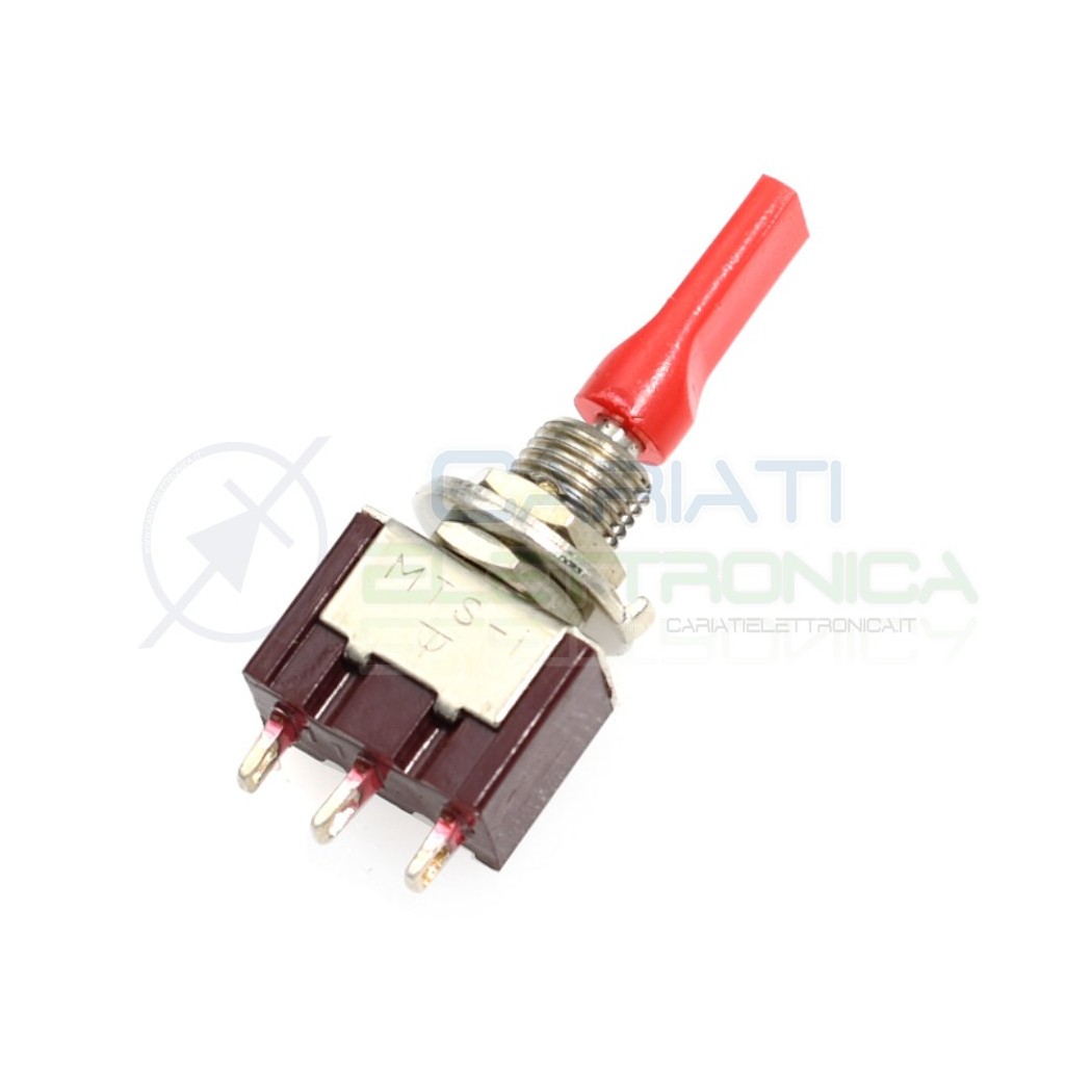 Interruttore Deviatore a Leva ON OFF ON 2A 250V con ritorno centrale SPDT Bilanciere Generico