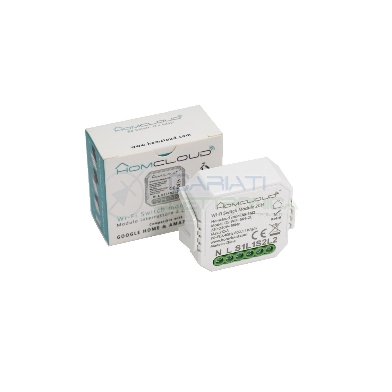 copy of Domotica Modulo Tapparelle Wifi da incasso Intelligente Homcloud As-cm1HomCloud