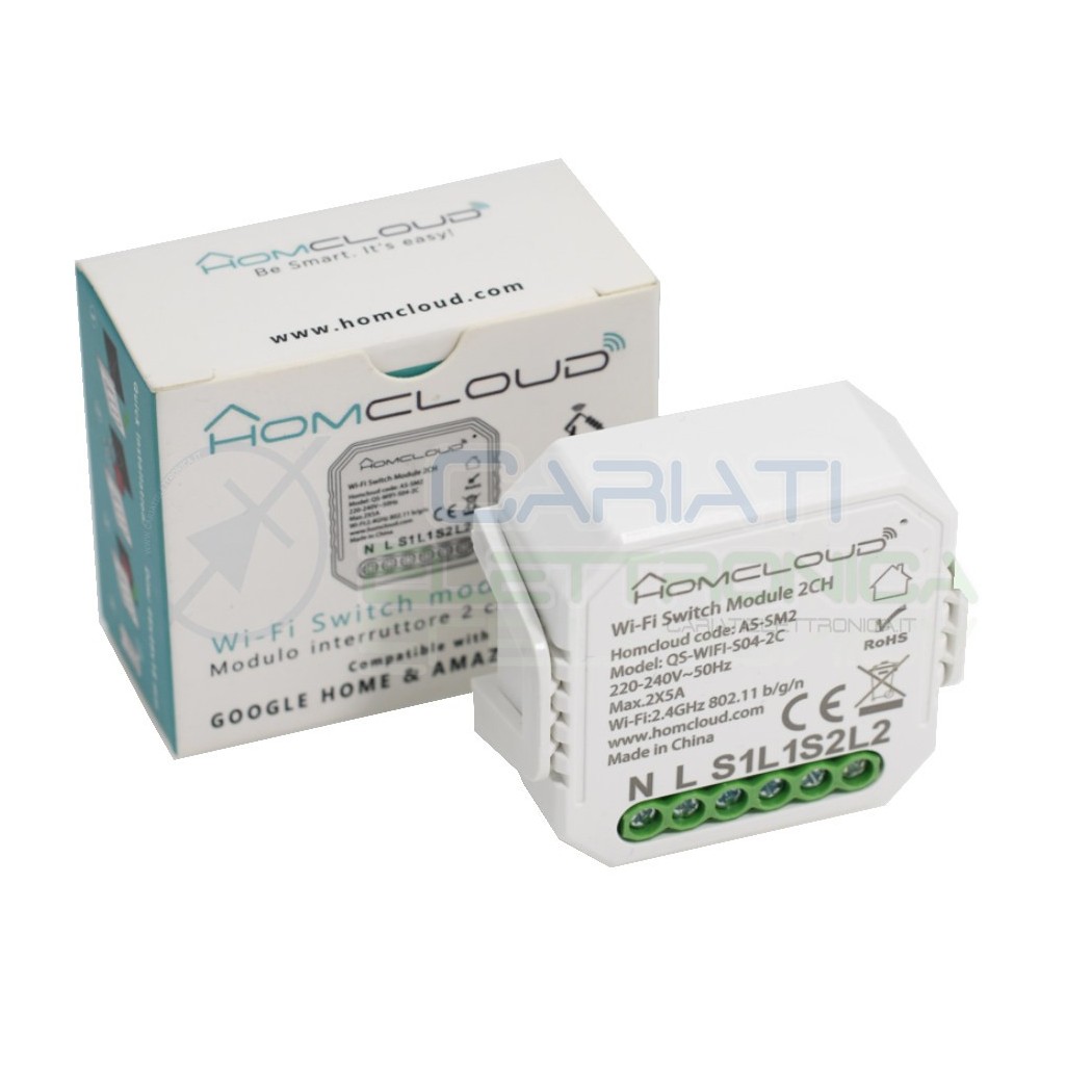 copy of Domotica Modulo Tapparelle Wifi da incasso Intelligente Homcloud As-cm1HomCloud