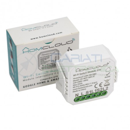 copy of Domotica Modulo Tapparelle Wifi da incasso Intelligente Homcloud As-cm1HomCloud