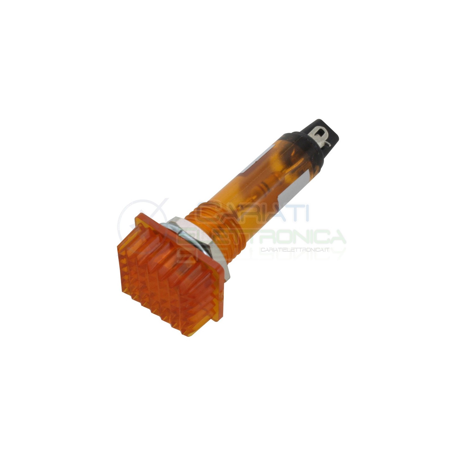 Spia di segnalazione luminosa Arancione 220V 230Vac 12x16mm da pannello foro 10mmDonau