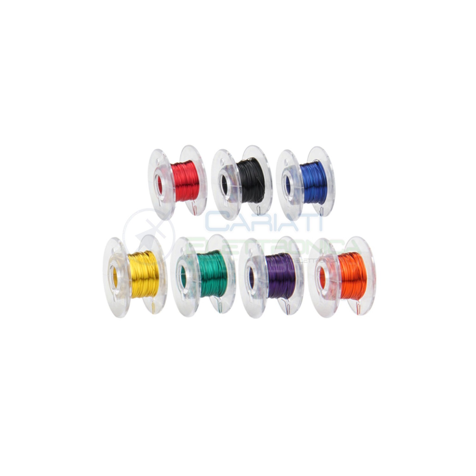 Set fili di rame smaltati 0,15mm x 10metri 7 Colori diversiDonau