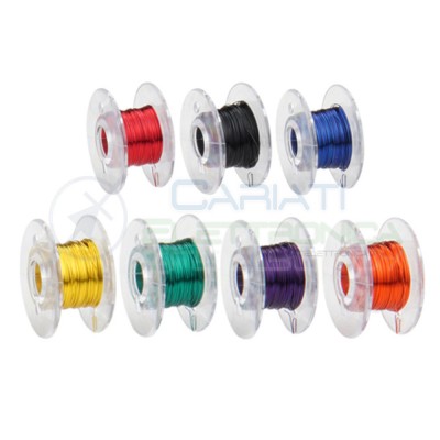 Set fili di rame smaltati 0,15mm x 10metri 7 Colori diversiDonau