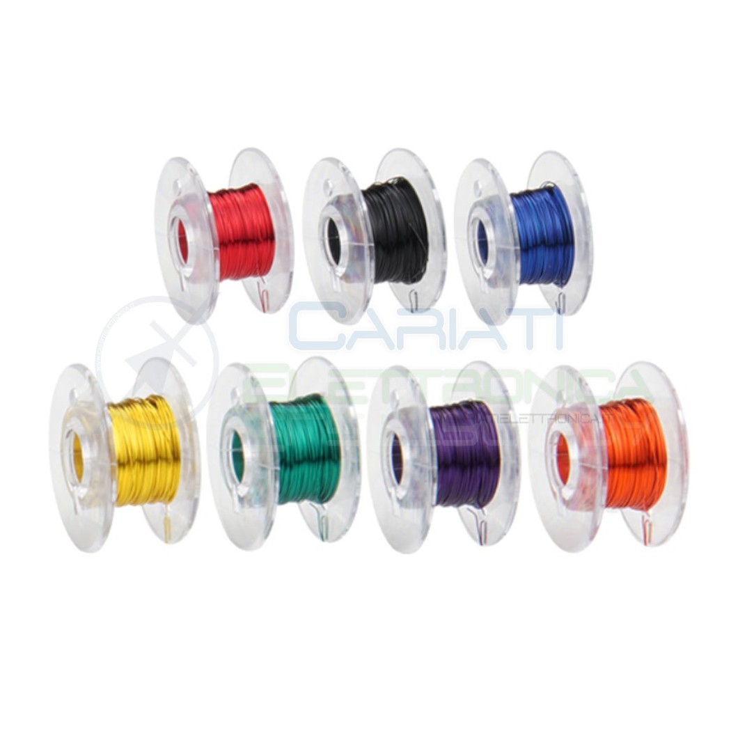 Set fili di rame smaltati 0,15mm x 10metri 7 Colori diversiDonau