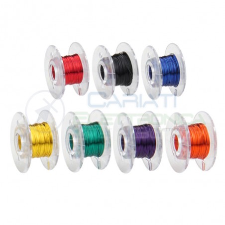 Set fili di rame smaltati 0,15mm x 10metri 7 Colori diversiDonau