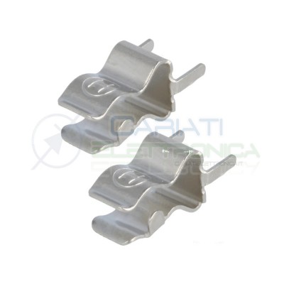 10 Pezzi Portafusibile 6x30mm 5x20mm Clip Lamierini Da Saldare Porta Fusibile Vetro Cavo Generico