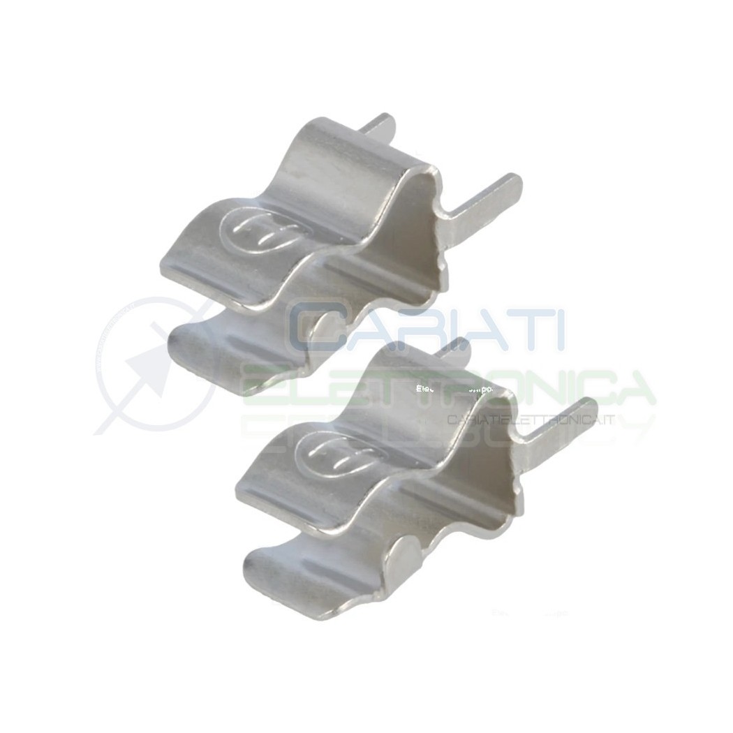 10 Pezzi Portafusibile 6x30mm 5x20mm Clip Lamierini Da Saldare Porta Fusibile Vetro Cavo Generico
