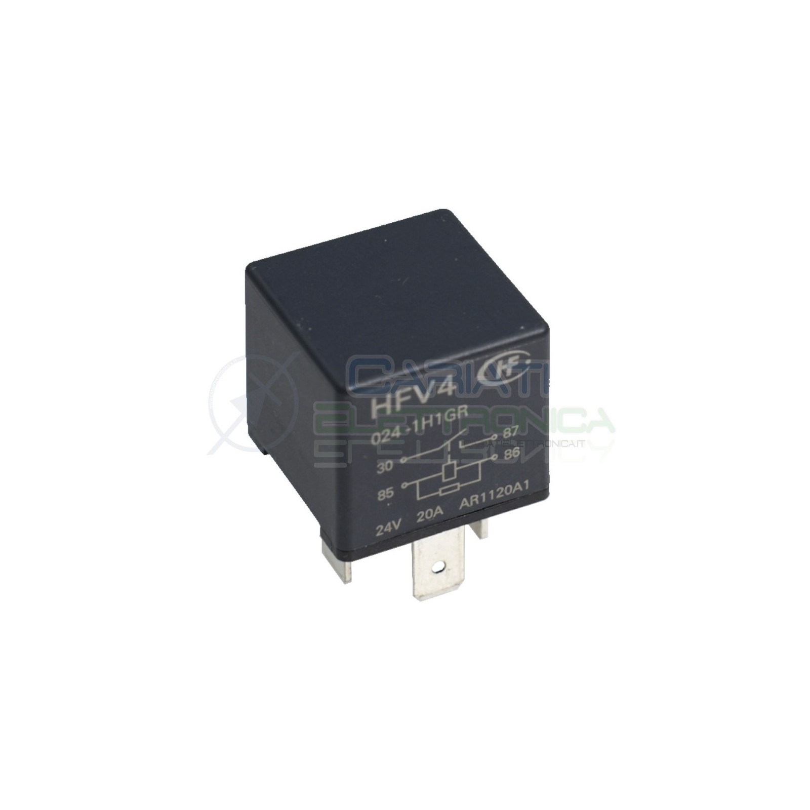 HFV4 Relè 24v 20A Relay Auto Camper Universale 4 Contatti HONGFA RELAY