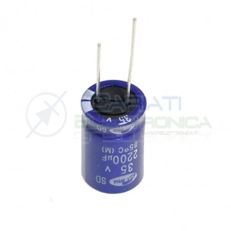 Condensatore Elettrolitico 2200uf 2200 uf 35V 85° 16x25mm Samwha