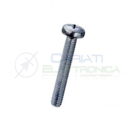 20 Pezzi Vite Bullone M3 in Metallo Distanziali 3x20mm a croce zincata Ambrovit