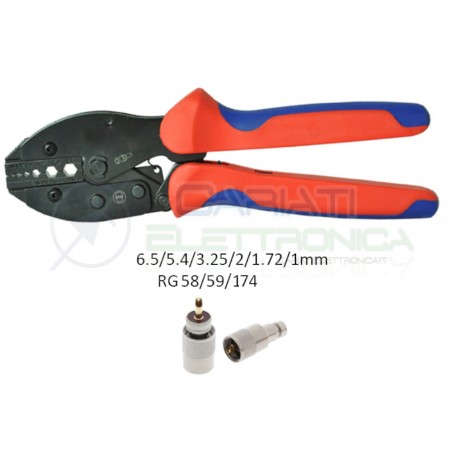 Pinza Crimpatrice Rg58 Rg59 Video Per Crimpare Connettore Cavo Coassiale Rg58 Rg59 Video