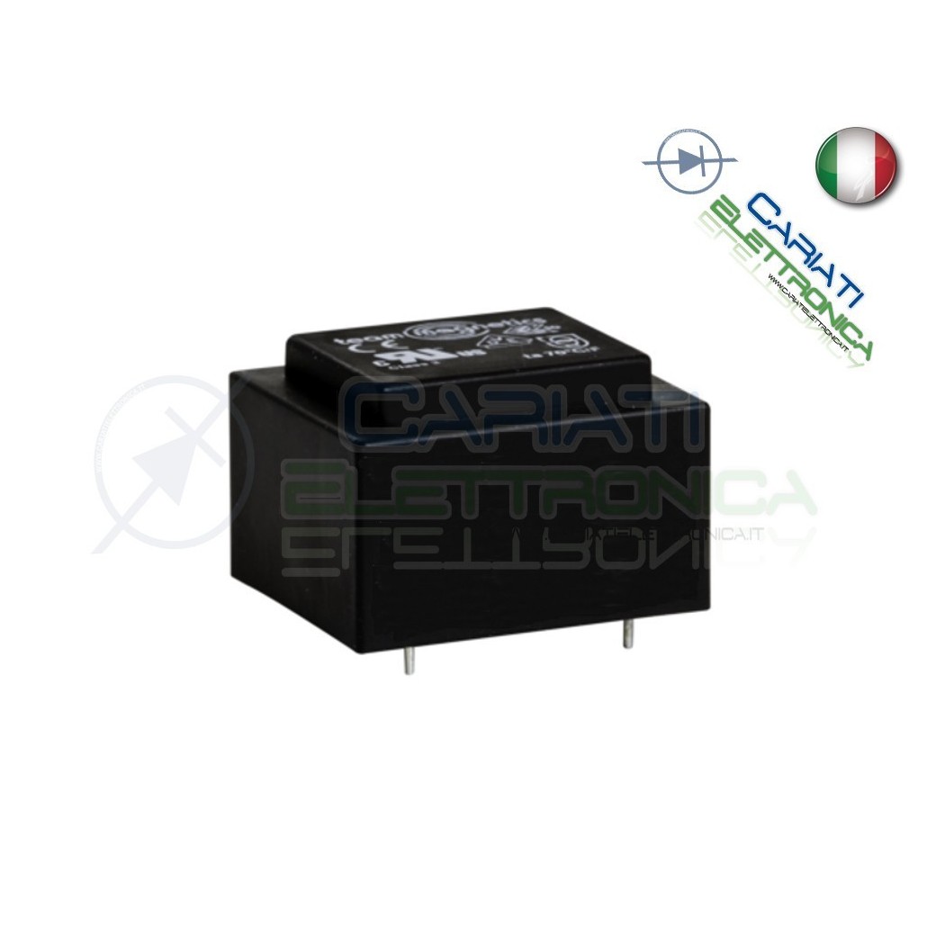 Trasformatore incapsulato 16VA 230V Uscita 12Vac Team magnetics