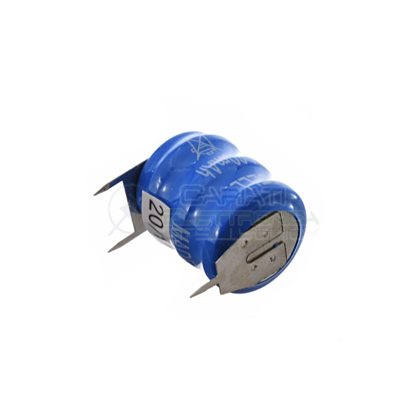 Battery 3,6V 280mAh NiCd Button rechargeable with soldering pin for pcbExtracell