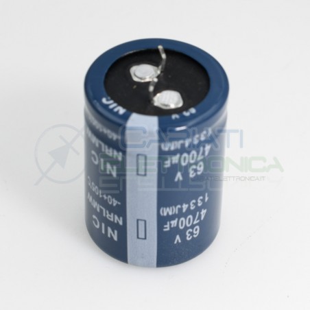 Condensatore elettrolitico 4700uF 4700 uF 63V 85°C 30x40mm