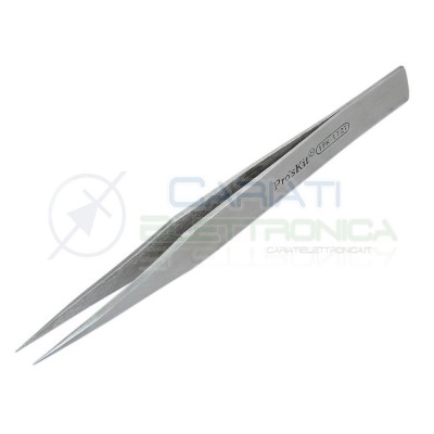 PROSKIT 1PK-112T Pinzette con punta estremamente fine e affilata (128 mm) Proskit