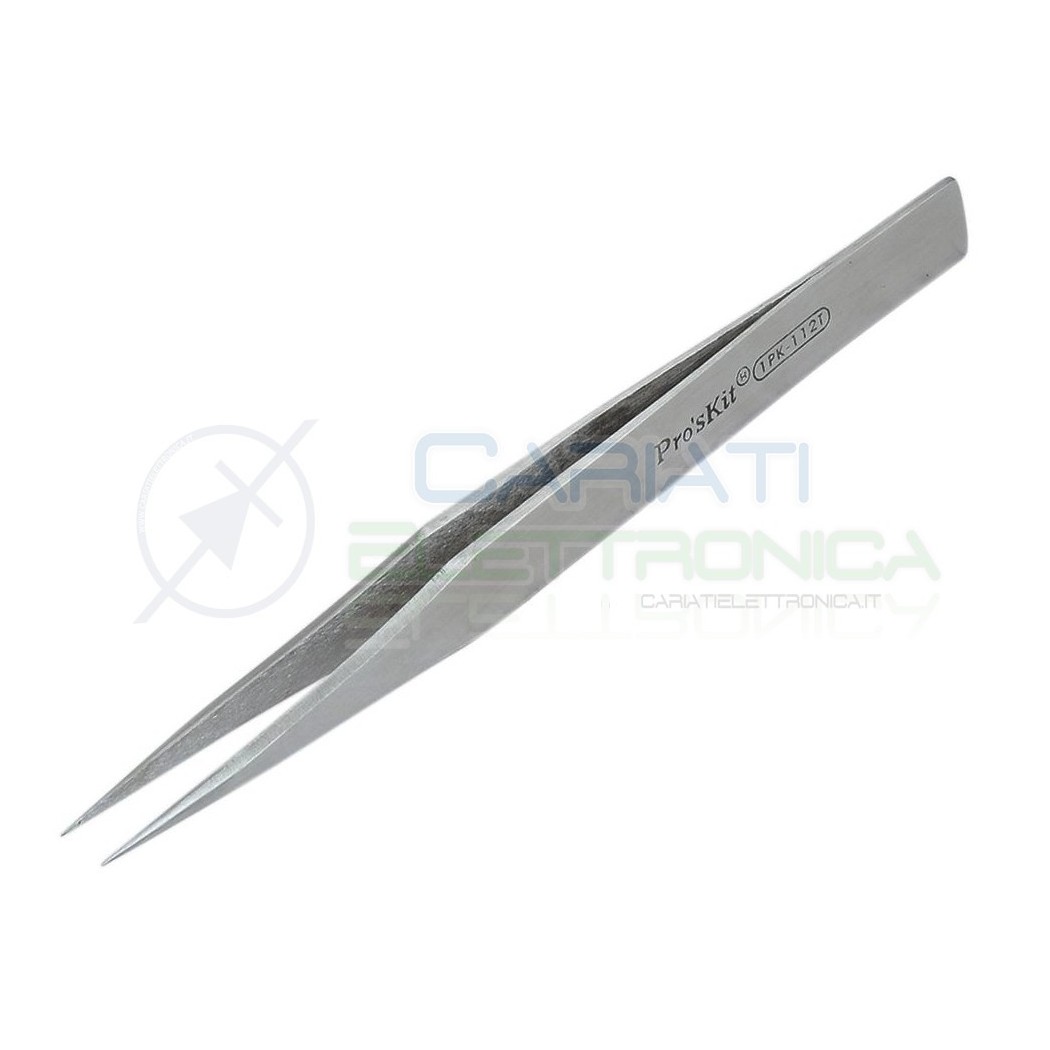 PROSKIT 1PK-112T Pinzette con punta estremamente fine e affilata (128 mm) Proskit