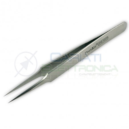 Pinza Pinzetta Punta Super Fine Professionale in Acciaio Resistente agli AcidiProskit