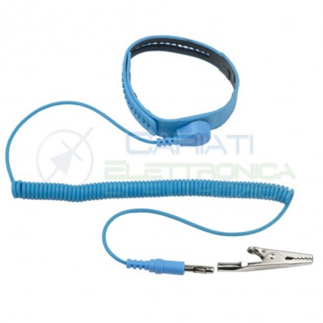 Bracciale Da Polso Antistatico Braccialetto Laboratorio Rework Smd Proskit