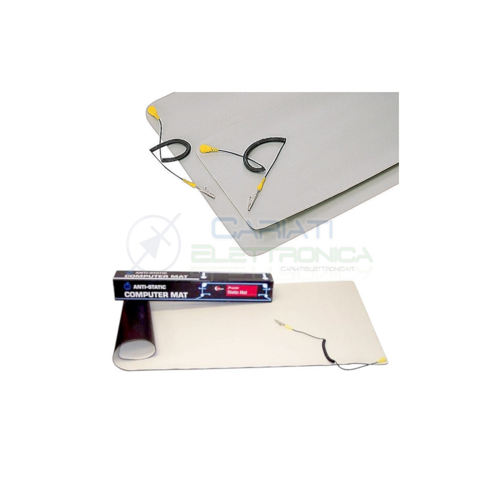 Tappeto Antistatico con Bracciale da laboratorio elettronica 60x60cmProskit
