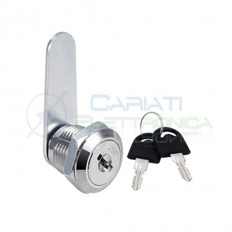 copy of Ricambio Serratura a cilindro per Cassetta Postale con Asta da 32mm Incluse 2 Chiavi