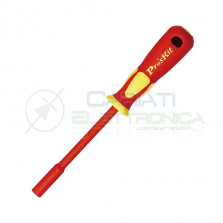 Cacciavite Isolato 1000V a testa esagonale M13 per dado vite Giravite Femmina Proskit Proskit