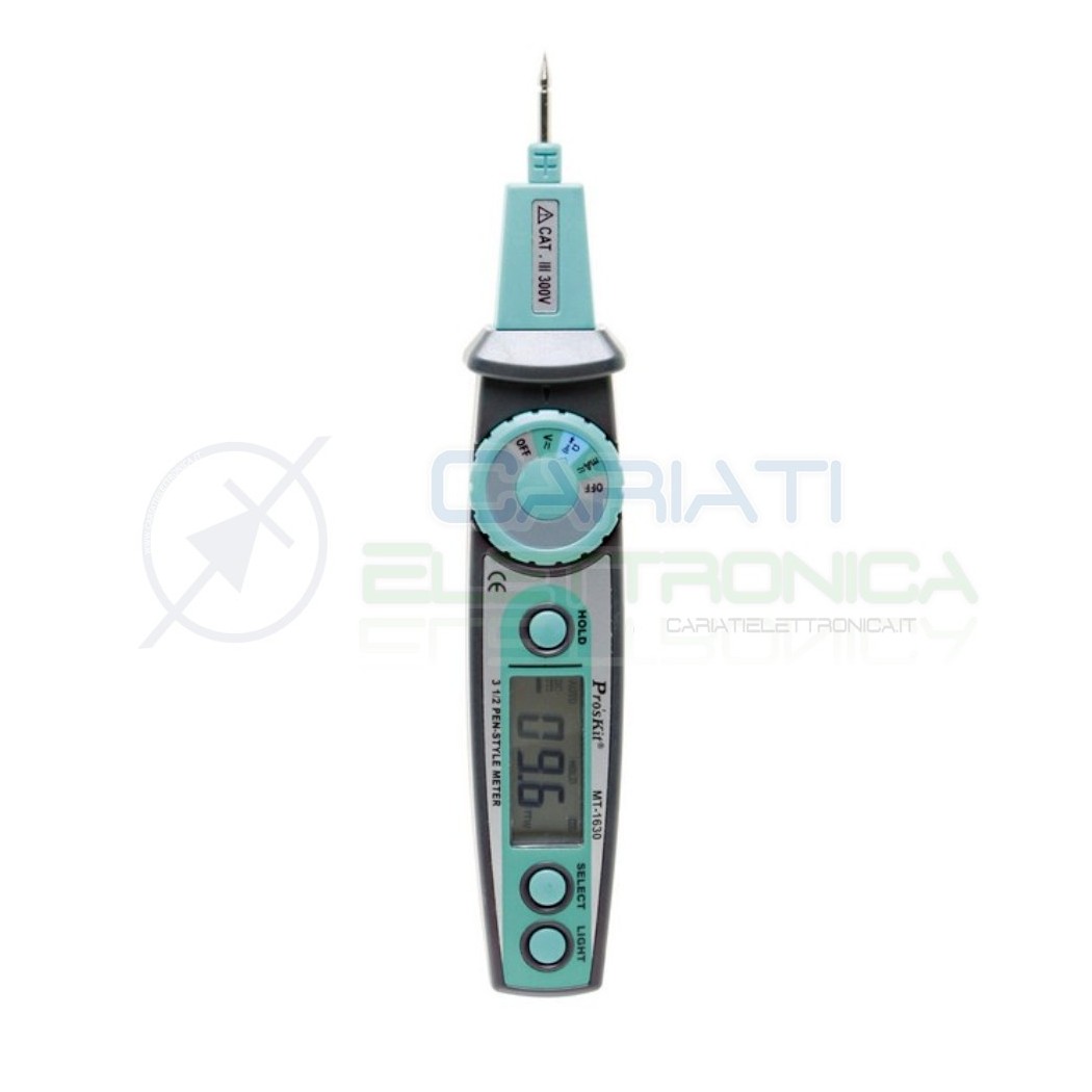 PROSKIT MT-1630 Multimetro Digitale Tester a Penna Misura Tensione Ac Dc Corrente Resistenza Continuità Diodo Proskit
